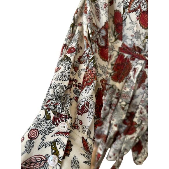 Ulla Johnson SIMONA SILK LONG SLEEVE MINI DRESS US 6 - Picture 11 of 15